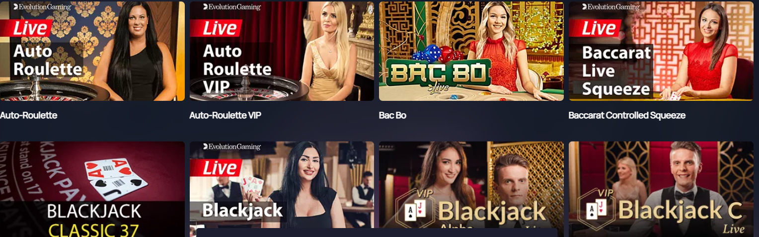 BitSpinCasino live dealer